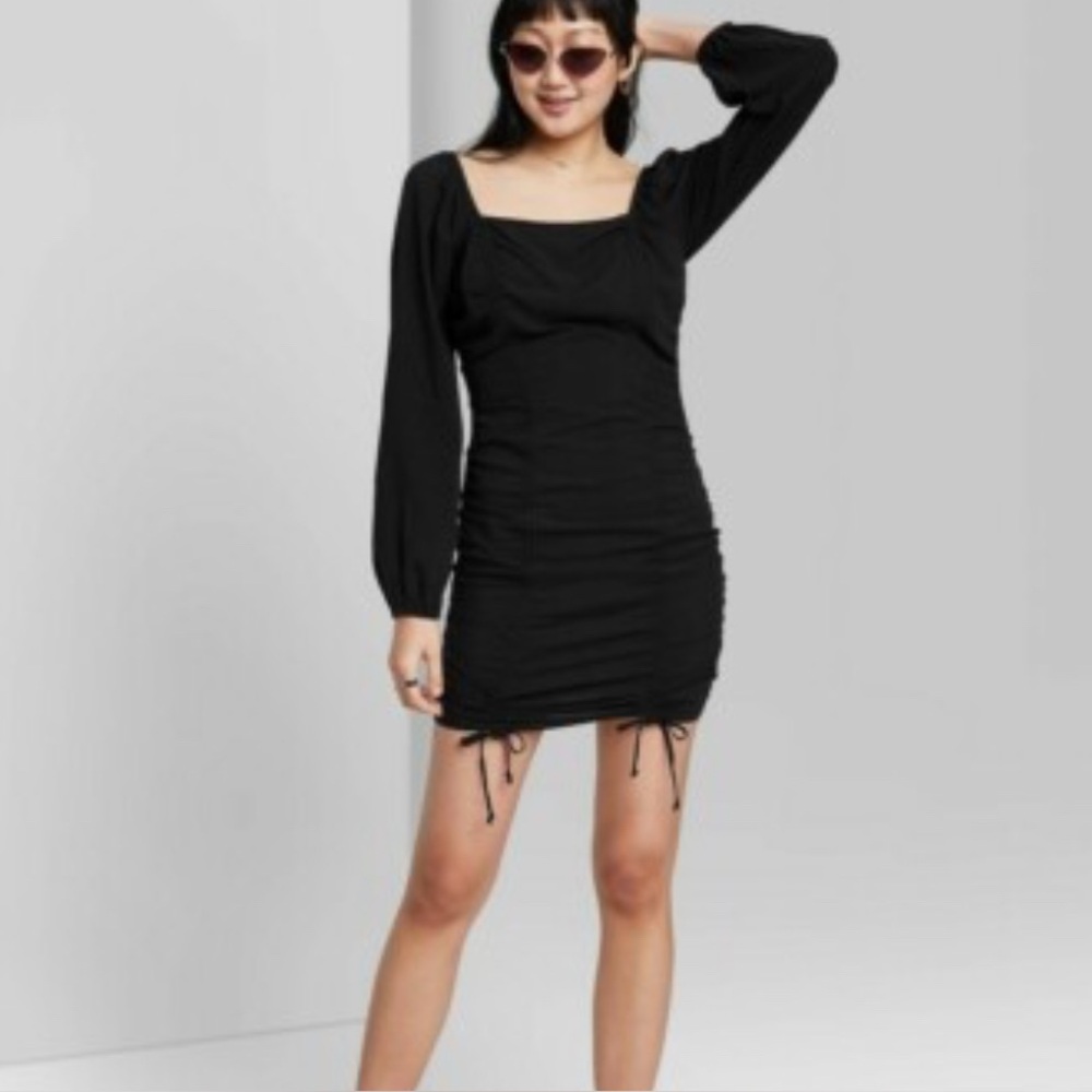 Wild Fable Black Long Sleeve Dress